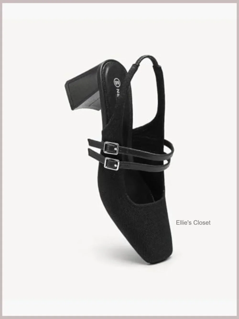 Women's Chunky Heel Mary Jane Pumps - Square Toe Slingback Dress Shoes